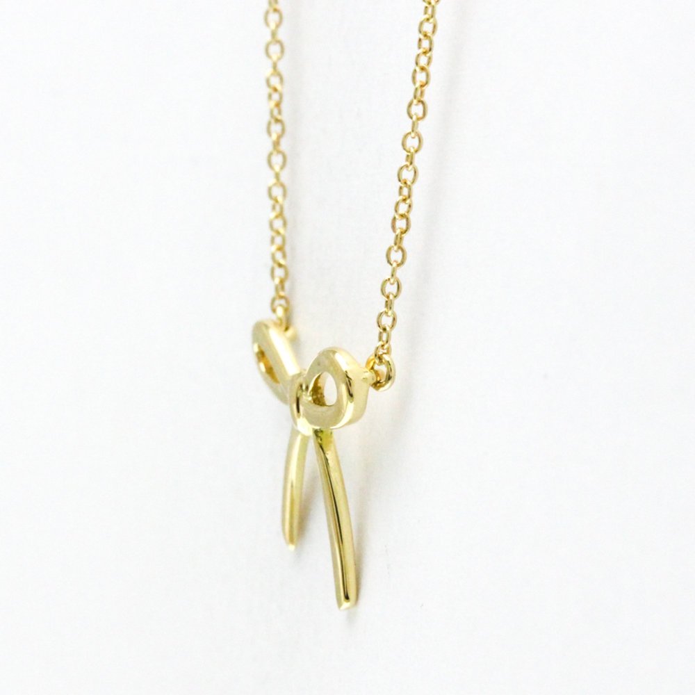 Tiffany Tiffany Bow Yellow Gold (18K) No Stone Men,Women Fashion Pendant Neck... - Picture 2 of 11